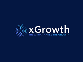 xGrowth logo design by ndaru