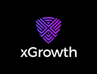 xGrowth logo design by mashoodpp