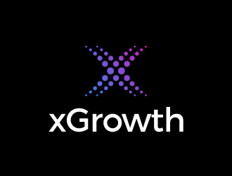 xGrowth logo design by mashoodpp