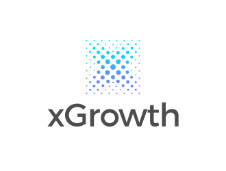 xGrowth logo design by mashoodpp