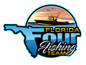 Florida Four Fishing Team logo design by DreamLogoDesign