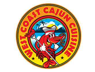 West Coast Cajun Cuisine logo design by LogoInvent