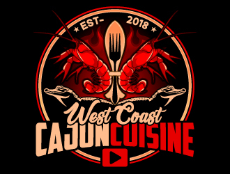 West Coast Cajun Cuisine logo design by dasigns