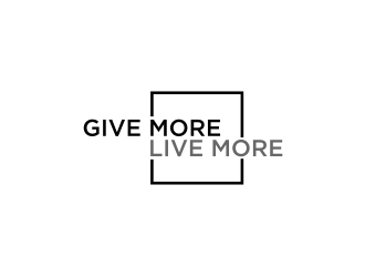 Give more LIVE MORE logo design by narnia
