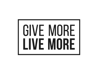 Give more LIVE MORE logo design by lexipej