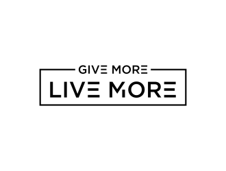 Give more LIVE MORE logo design by pel4ngi