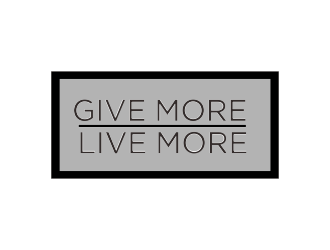 Give more LIVE MORE logo design by dayco