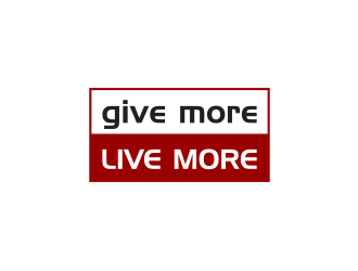 Give more LIVE MORE logo design by RatuCempaka