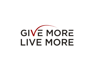 Give more LIVE MORE logo design by RatuCempaka