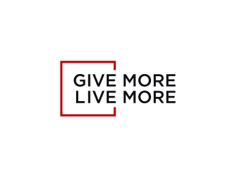 Give more LIVE MORE logo design by RatuCempaka