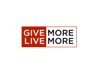 Give more LIVE MORE logo design by RatuCempaka