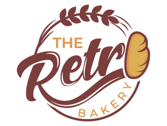 The Retro Bakery logo design by MonkDesign