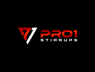 Pro1 Stirrups logo design by Asani Chie