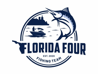 Florida Four Fishing Team logo design by Mardhi