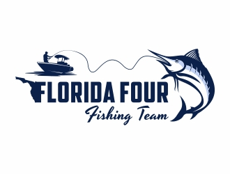 Florida Four Fishing Team logo design by Mardhi