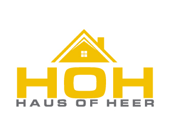 Haus of Heer also known as HOH (short form) logo design by AamirKhan