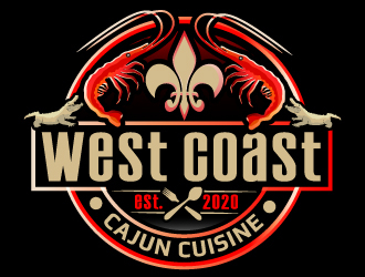 West Coast Cajun Cuisine logo design by LucidSketch