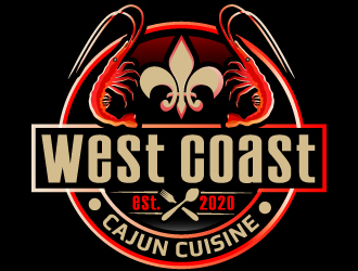 West Coast Cajun Cuisine logo design by LucidSketch