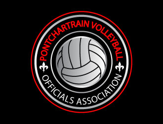 Pontchartrain volleyball officials association (PVOA) logo design by Suvendu