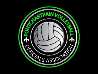 Pontchartrain volleyball officials association (PVOA) logo design by Suvendu