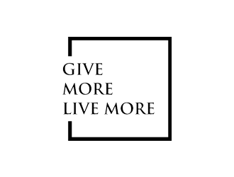 Give more LIVE MORE logo design by jancok