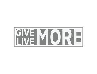 Give more LIVE MORE logo design by DreamCather
