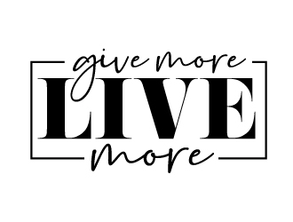 Give more LIVE MORE logo design by jaize