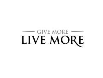 Give more LIVE MORE logo design by kimora