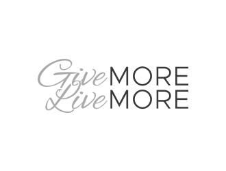 Give more LIVE MORE logo design by lexipej