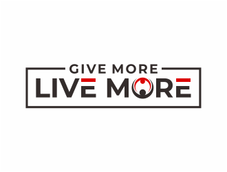 Give more LIVE MORE logo design by mutafailan