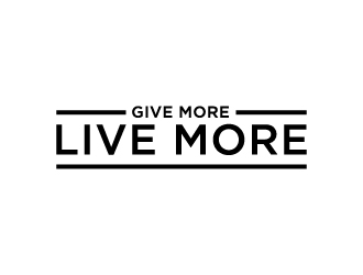 Give more LIVE MORE logo design by jonggol