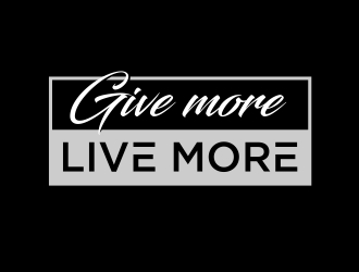 Give more LIVE MORE logo design by aura