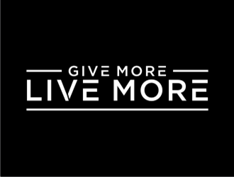 Give more LIVE MORE logo design by sheilavalencia