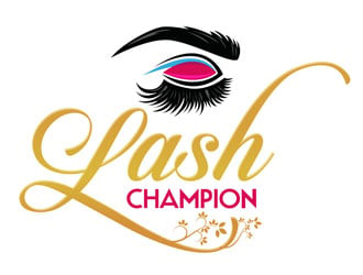 Lash Champion logo design by DreamLogoDesign