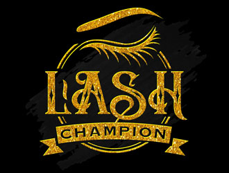 Lash Champion logo design by DreamLogoDesign