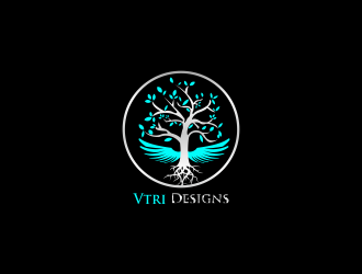 Vtri Designs logo design by luckyprasetyo