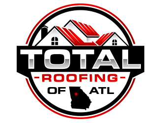 Total Roofing of ATL  logo design by scriotx