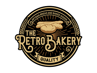 The Retro Bakery logo design by haze