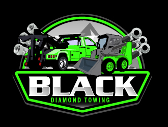 Black Diamond Towing logo design by AamirKhan