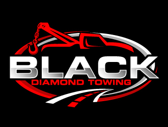 Black Diamond Towing logo design by AamirKhan