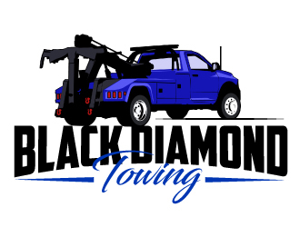 Black Diamond Towing logo design by AamirKhan