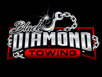 Black Diamond Towing logo design by scriotx