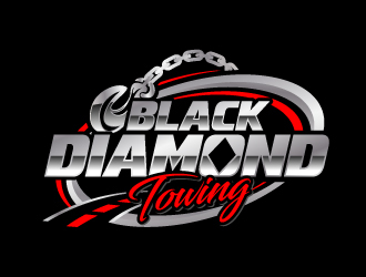 Black Diamond Towing logo design by jaize