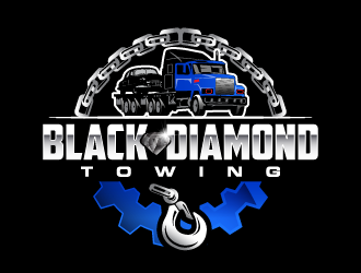 Black Diamond Towing logo design by PRN123