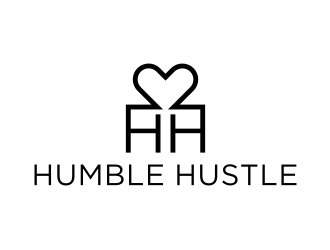 H2,humble hustle logo design by puthreeone