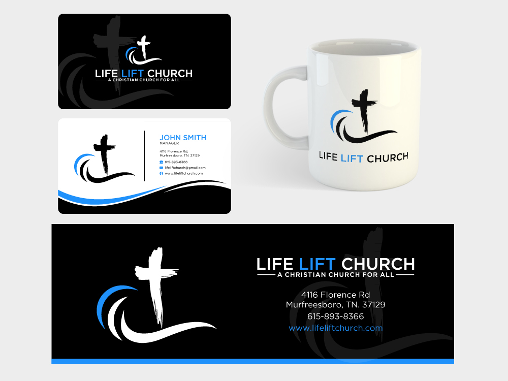 Life Lift Church logo design by labo