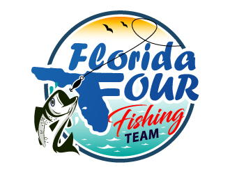 Florida Four Fishing Team logo design by Suvendu