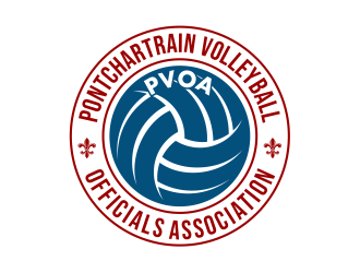 Pontchartrain volleyball officials association (PVOA) logo design by cintoko