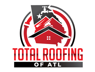 Total Roofing of ATL  logo design by dasigns