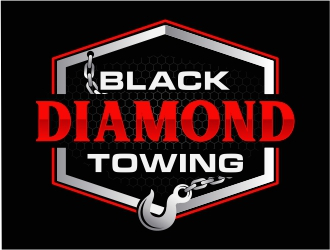Black Diamond Towing logo design by Mardhi